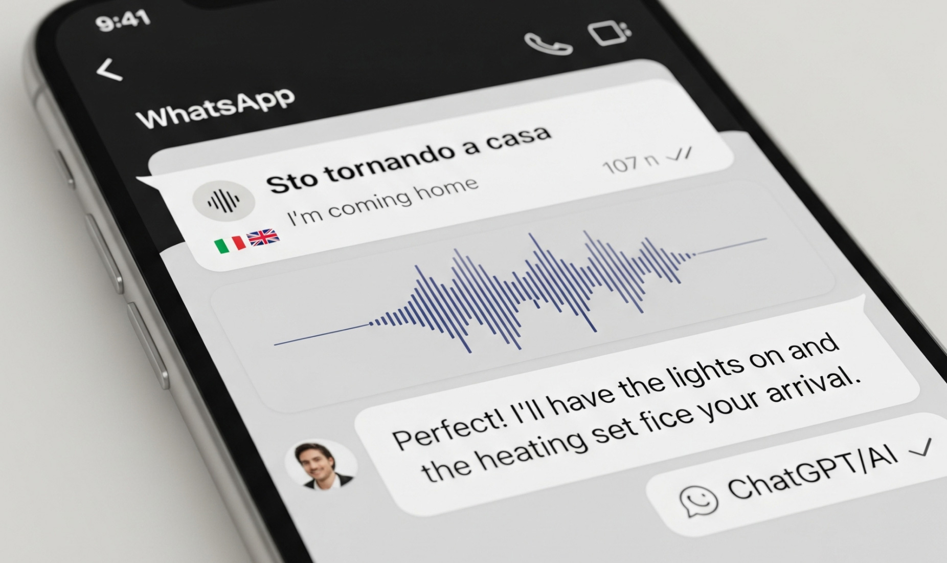 WhatsApp integra ChatGPT: trascrizione e traduzione vocali