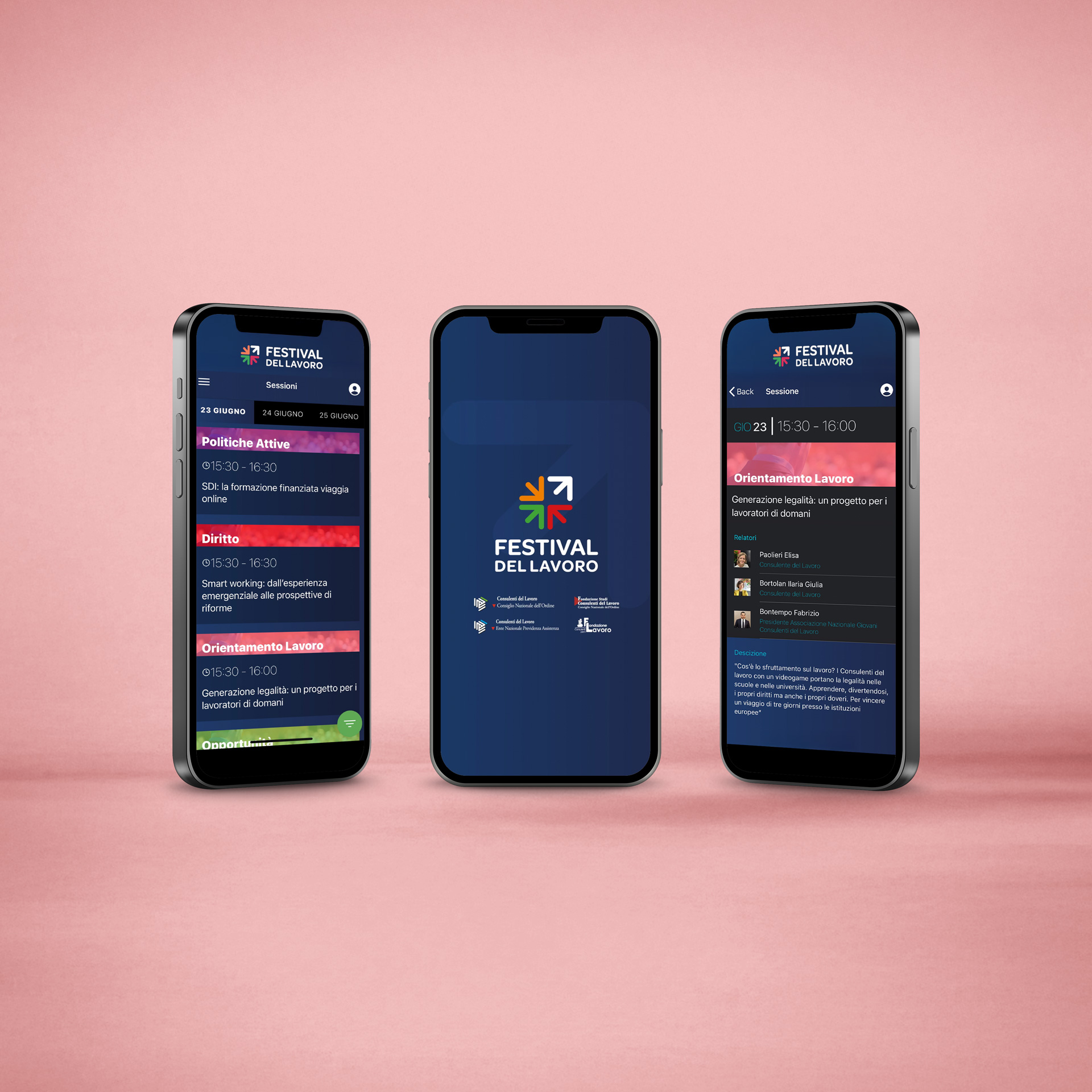 App gestione eventi per il Festival del Lavoro — progetto TO YOU