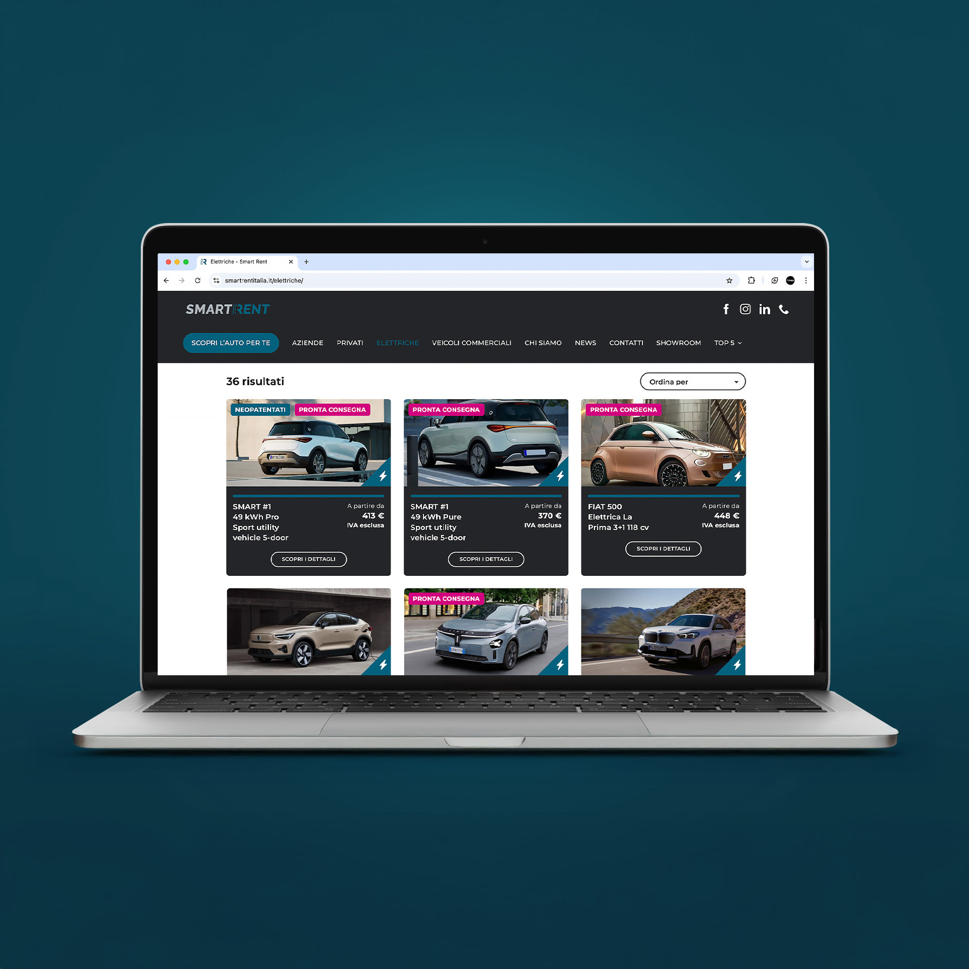 Smart Rent - Sito web